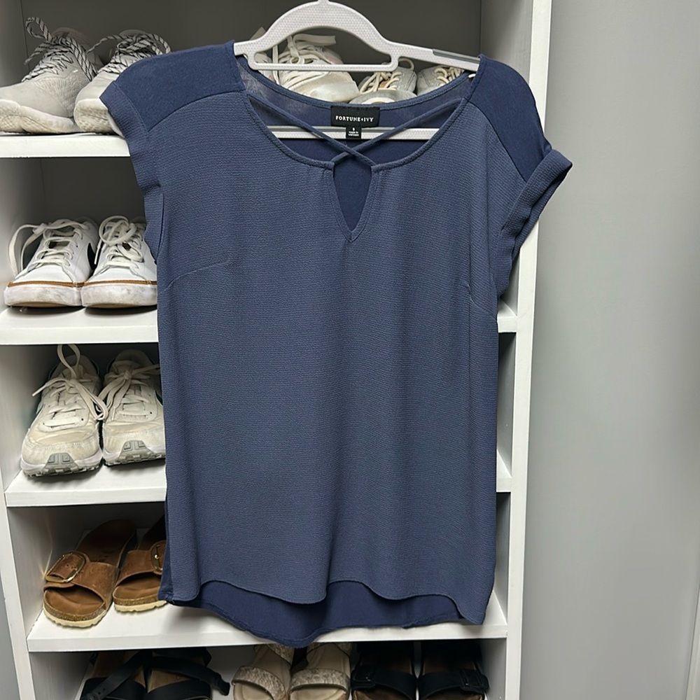 Blue blouse in like new condition